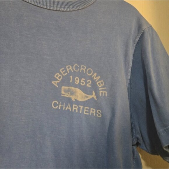 A&F Blue Graphic Muscle T-Shirt XL - Picture 6 of 7